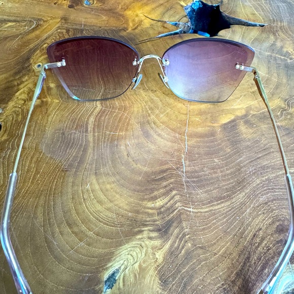 Diff sunglasses frameless with mauve tint - Picture 6 of 9